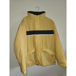 Y2k Vintage B.U.M Equipment  Yellow Puffer Ski/Winter Jacket LG